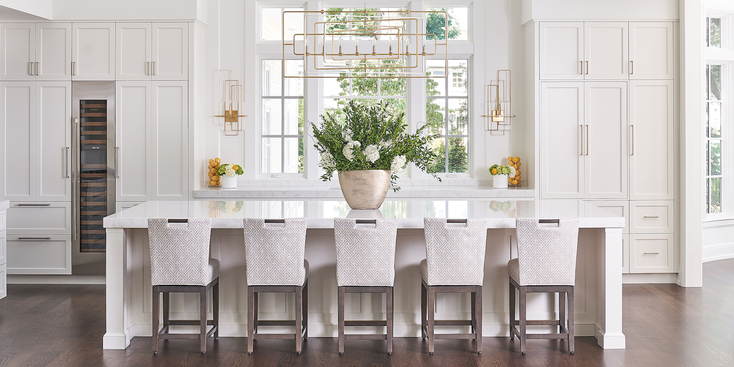 bright sunny stylish kitchen